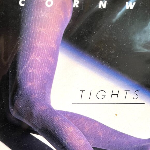 Wolford Cornwall Tights Size Medium Black Sweater Argyle Ribbed Knit Winter 40 - Picture 4 of 8